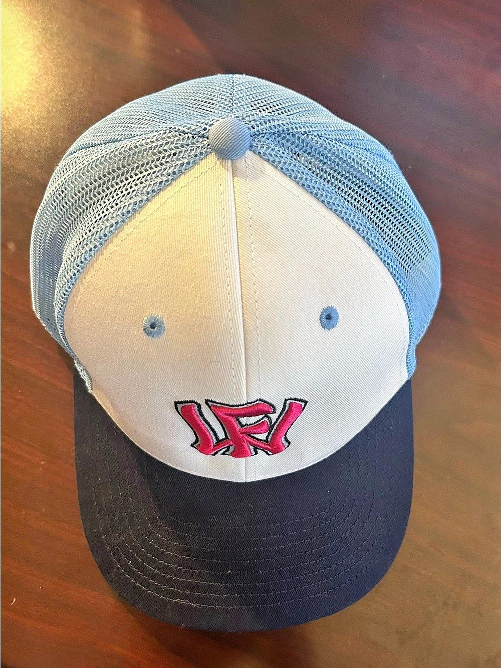 Wow Factor The Game Trucker Hat Blue & White